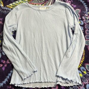 Light blue ribbed long sleeve